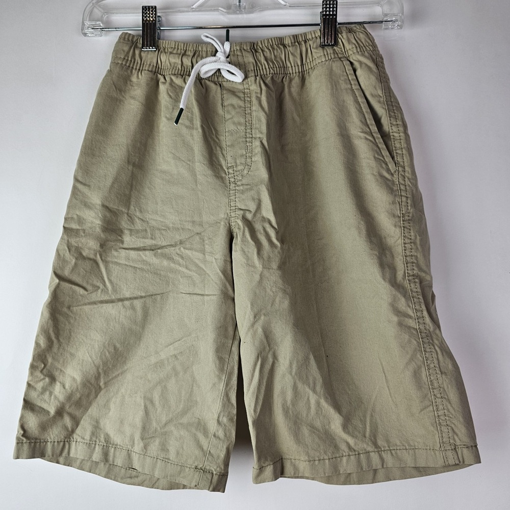 Cat & Jack Kids Boy's School Uniform Shorts Khaki Beige L 12 14 Casual Bottoms‎